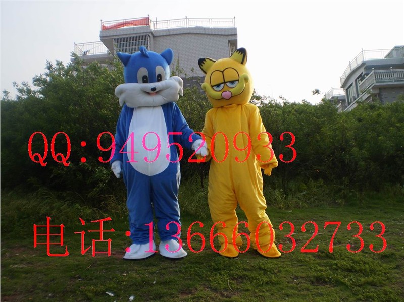供应加菲猫卡通服装，北京卡通人偶服装，卡通服饰